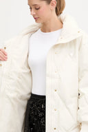 Guess Γυναικείο Μπουφάν Stefy Puffer Jacket V5BL13WHHZ2-G042 Εκρού