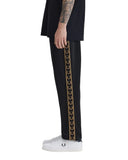 Fred Perry Ανδρικό  Παντελόνι Φόρμας Contrast Tape Track Pant T5507-90A Μαύρο