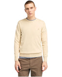 Timberland Ανδρικό Πουλόβερ LS Williams River Cotton YD Crew Sweater Regular TB0A2BMMEFL Μπεζ

