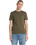 Timberland Ανδρική Μπλούζα SS Dunstan River Jersey Crew Tee Slim TB0A2BPRAR5 Πράσινο
