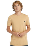 Timberland Ανδρική Μπλούζα SS Dunstan River Jersey Crew Tee Slim TB0A2BPREH3 Μπεζ