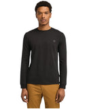 Timberland Ανδρική Μπλούζα Μακρυμάνικη LS Dunstan River Jersey Crew Tee Slim TB0A2BQ3X65 Μαύρο
