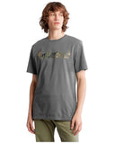 Timberland Ανδρική Μπλούζα T-Shirt SS LIN LOGO CAMO TB0A41KC-033 Γκρι