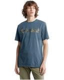 Timberland Ανδρική Μπλούζα T-Shirt SS LIN LOGO CAMO TB0A41KC-288 Μπλε