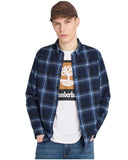 Timberland Ανδρικό Πουκάμισο Καρό Midweight Flannel Check Shirt TB0A44XQV82 Μπλε