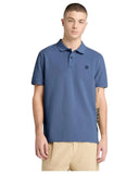 Timberland Ανδρική Μπλούζα SS Millers River Pique Polo TB0A6VDPEYO Μπλε
