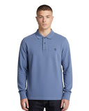 Timberland Ανδρικό Polo Μακρυμάνικο Millers River Pique TBC0YHBEEYO Μπλε