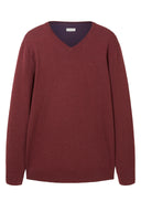 Tom Tailor Ανδρικό  Πλεκτό Basic V-Neck Sweater 1027665-32620 Μπορντό