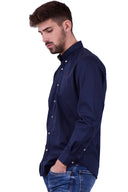 U.S. Polo Assn. Ανδρικό Πουκάμισο  6711751371-179  Μπλέ