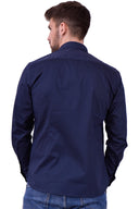 U.S. Polo Assn. Ανδρικό Πουκάμισο  6711751371-179  Μπλέ