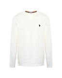 U.S. Polo Assn. Ανδρικό T-Shirt Μακρυμάνικο US44 168 002-1-101 Λευκό