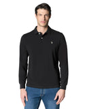 U.S. Polo Assn. Ανδρική Μπλούζα Μακρυμάνικη Polo US44 177 002-1-199 Μαύρο
