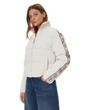 Guess Γυναικείο Μπουφάν New Jean Puffer Jacket V5BL11WGYC2-G6K5 Εκρού