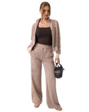 Guess Γυναικείο Παντελόνι Φόρμας Allover Jacquard V6BB31K7945-FNNH Μπεζ