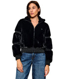Guess Γυναικείο Μπουφάν Carla Faux Fur V6BL14W4519-JBLK Μαύρο