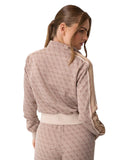 Guess Γυναικεία Ζακέτα Allover Jacquard V6BQ27K7946-FNNH Μπεζ