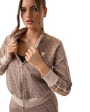 Guess Γυναικεία Ζακέτα Allover Jacquard V6BQ27K7946-FNNH Μπεζ