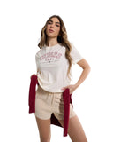 Guess Γυναικείο Boxy T-Shirt Arianna V6GI04K2965-G047 Εκρού
