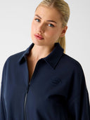 Guess Γυναικεία Ζακέτα Annie Full Zip Crop Jacket V6RQ17KD822-G7F3 Μπλε