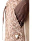 Guess Γυναικείο Παντελόνι Φόρμας 4G Jacquard V6YB27K5181-FNNI Καφέ