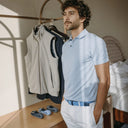 La Boucle Ανδρική Ζώνη Πλεκτή Vancouver  B10-100136 Light Blue