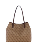 Guess Γυναικεία Τσάντα Victorria ESG951428-Latte Logo/Brown