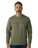 Pepe Jeans Ανδρικό Φούτερ Jefferson Big Logo Crew PM5800255-706 Πράσινο