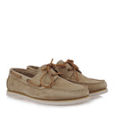 Lumberjack Ανδρικά Δερμάτινα Παπούτσια Loafer Navigator 102268826-Beige Μπεζ