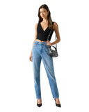 Guess Γυναικείο Παντελόνι Denim New Mom W6YA3JD1542-TEMD Μπλε