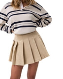 Guess Γυναικεία Φούστα Πλισέ Juliane W6YD14W2940-A117 Μπεζ