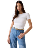Guess Γυναικείο T-Shirt Mini Logo W6YI12K3751-G011 Λευκό