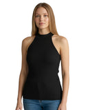 Guess Γυναικεία Μπλούζα Nat Rib Mock Neck W6YP19K4804-JBLK Μαύρο