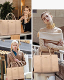 Γυναικείο σετ τσάντας χιαστί/χειρός Lovevook 16''15,6” WB3063 apricot