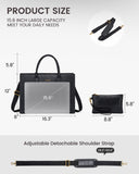 Γυναικείο σετ τσάντας χιαστί/χειρός Lovevook 16''15,6” WB3063 black