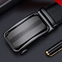 Ανδρική Ζώνη Δερμάτινη William Polo P24PD μαύρο - 1-10cm