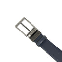 Guy Laroche Ανδρική Δερμάτινη Ζώνη Διπλής Όψης Leather Belt GL F1357 Μπλε-Ταμπά