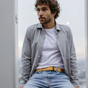 La Boucle Ανδρική Ζώνη Πλεκτή Zermatt  B10-100350 Marigold