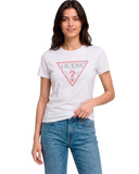 Guess Γυναικείο T-Shirt Original Hot Fix W6YI54K4870-G011 Λευκό