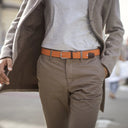 La Boucle Ανδρική Ζώνη Πλεκτή Amsterdam B10-100440 Orange