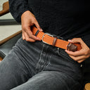 La Boucle Ανδρική Ζώνη Πλεκτή Amsterdam B10-100440 Orange