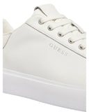 Guess Ανδρικό Δερμάτινο Παπούτσι Pravi FMJAVILEA12-White Λευκό