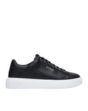Guess Ανδρικό Δερμάτινο Παπούτσι Pravi FMJAVILEA12-Black Μαύρο