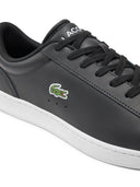 Lacoste Ανδρικά Δερμάτινα Sneakers Carnaby Set 48SMA0011312 BLK/WHT Μαύρο