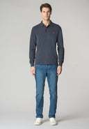 U.S. Polo Assn. Ανδρική Μπλούζα Μακρυμάνικη Polo US42 177 003-1-179 Μπλε