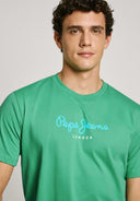 Pepe Jeans Eggo Ανδρική Μπλούζα T-Shirt PM508208-653 Πράσινο