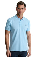 Navy & Green Ανδρική Μπλούζα Πόλο Κοντομάνικη 24GE.300.9 Baby Blue Σιέλ