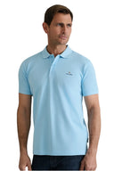 Navy & Green Ανδρική Μπλούζα Πόλο Κοντομάνικη 24GE.300.9 Baby Blue Σιέλ