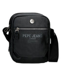 Pepe Jeans Ανδρικό Τσαντάκι Ωμου Δύο Θήκες Berwick 7475541-999  Μαύρο
