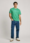 Pepe Jeans Eggo Ανδρική Μπλούζα T-Shirt PM508208-653 Πράσινο