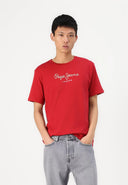 Pepe Jeans Eggo Ανδρική Μπλούζα T-Shirt PM508208-285 Κόκκινο